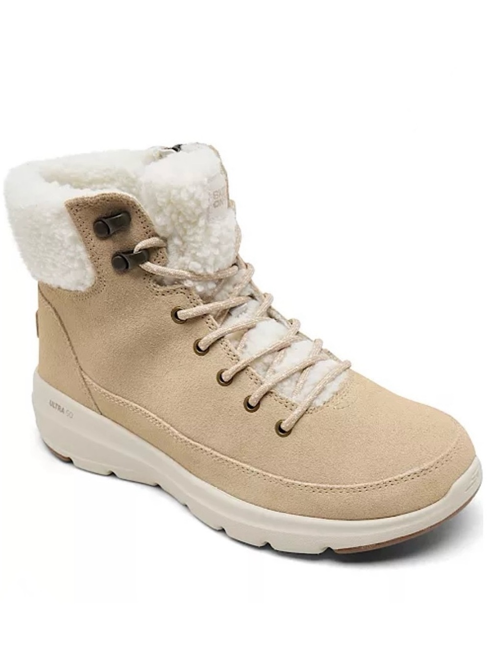 SKECHERS TAN SUEDE WINTER BOOTS